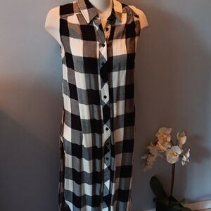 Stella Tweed plaid maxi top